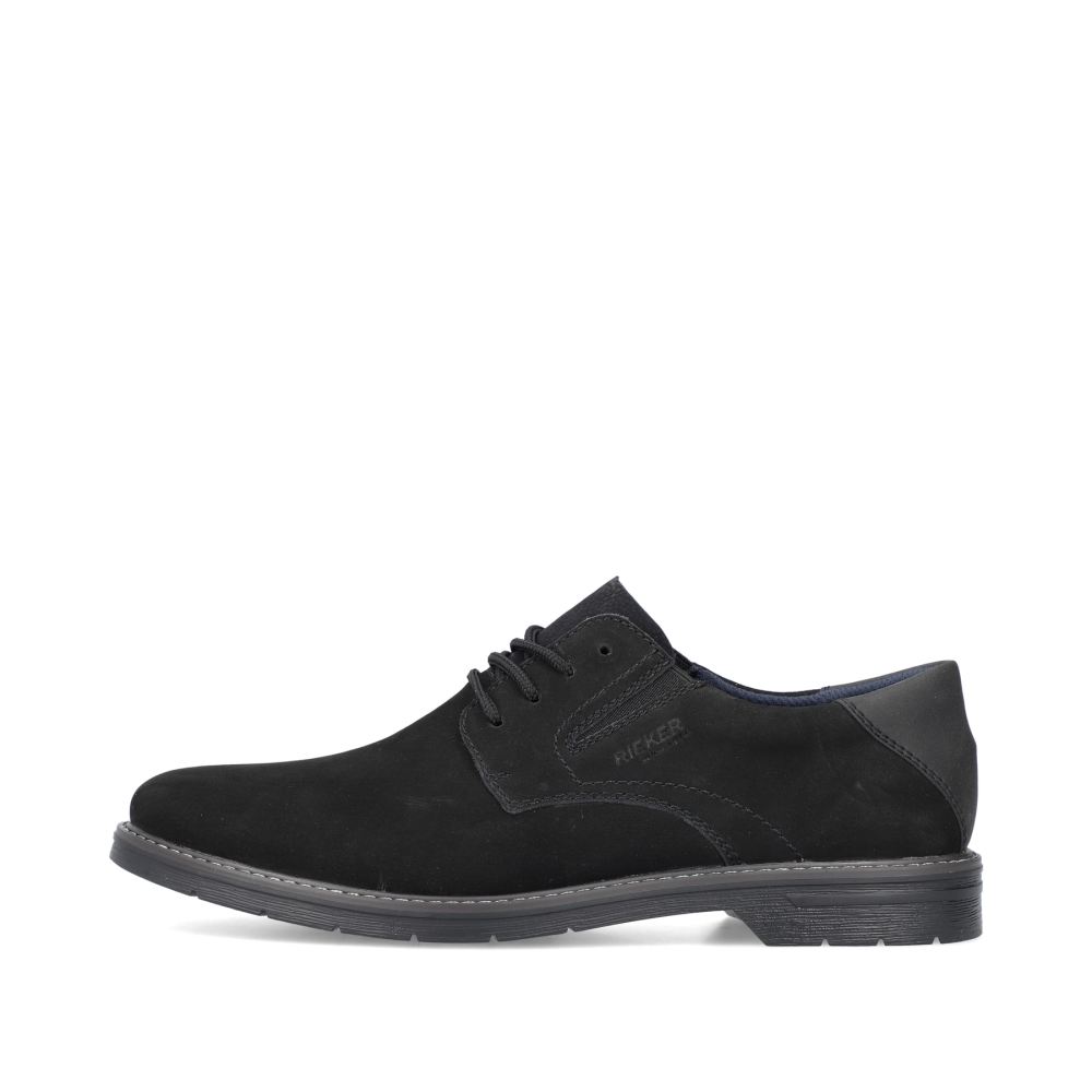 Rieker Men's Lace-Up Shoes - Deep Black