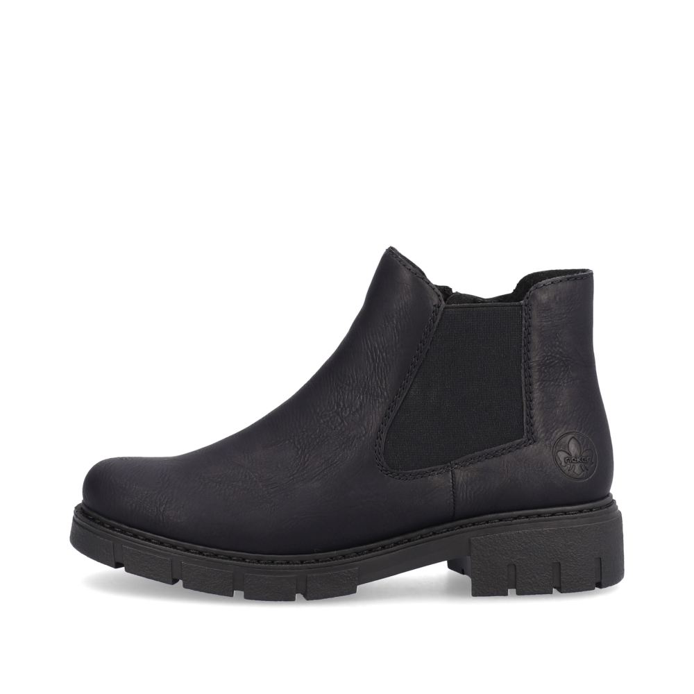 Rieker Women's Chelsea Bootsmidnight Black