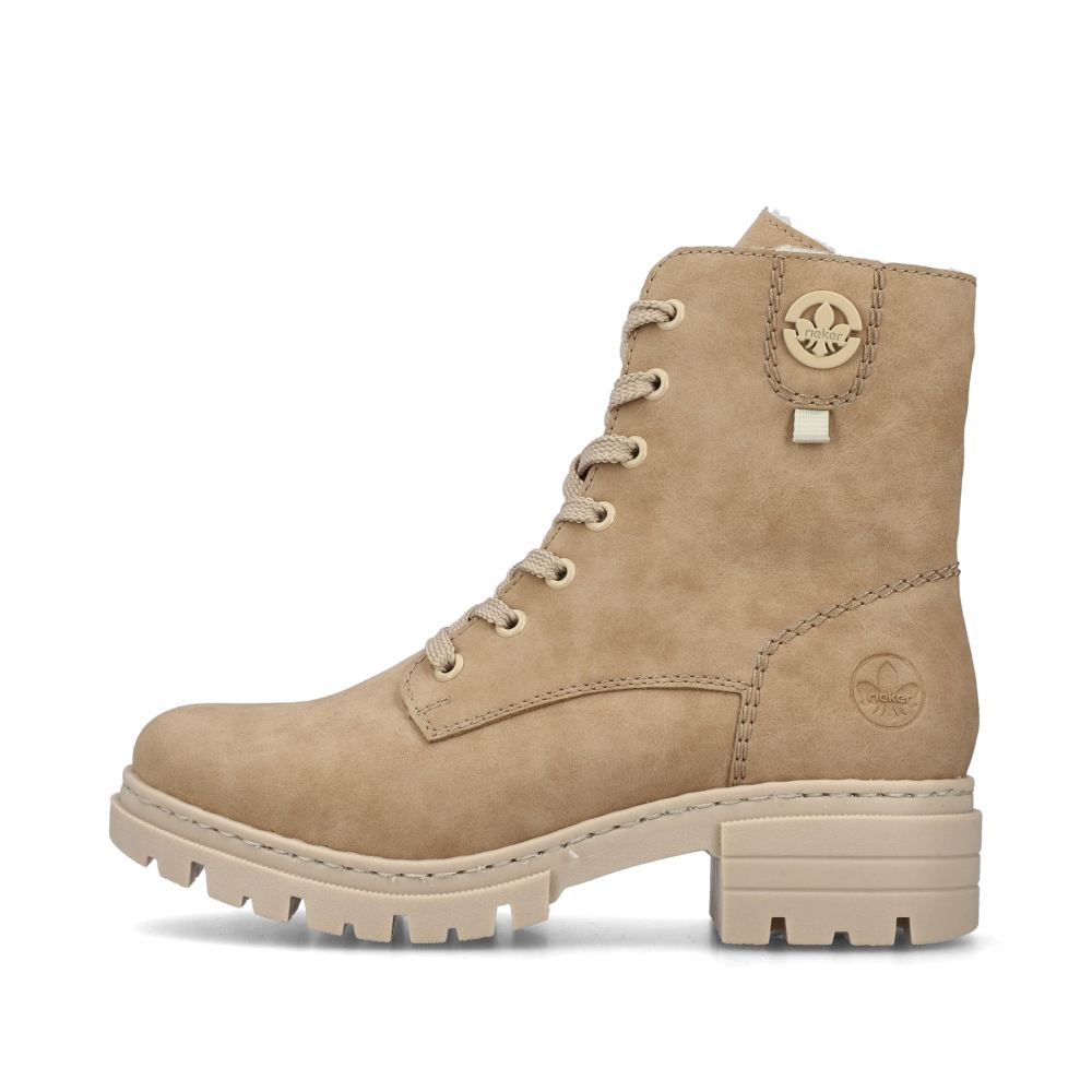 Rieker Women's Lace-Up Bootsbrown-Beige