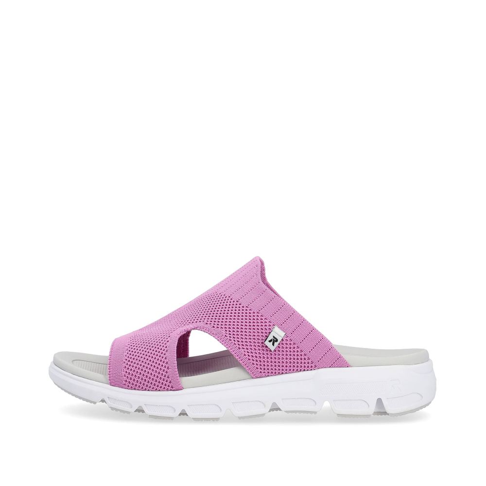 Rieker Evolution Women's Mules - Flamingo Pink