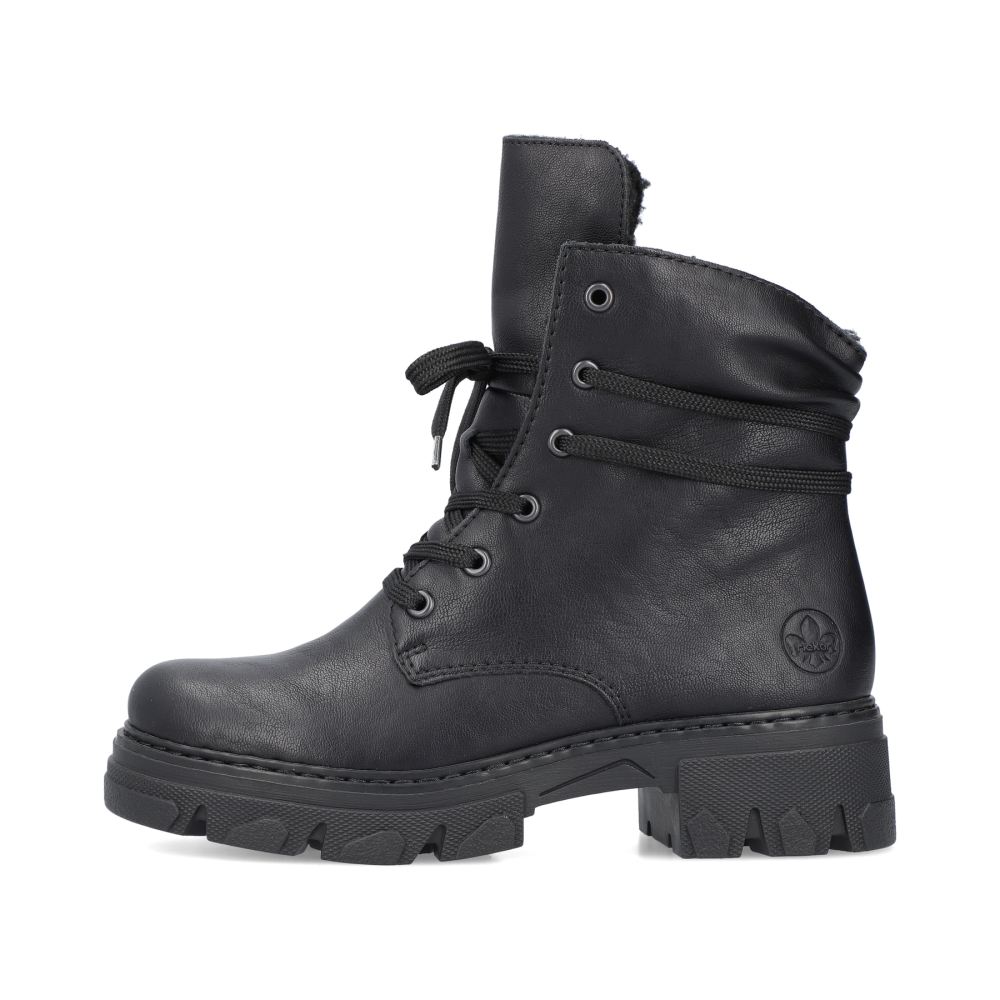Rieker Women's Biker Boots - Night Black
