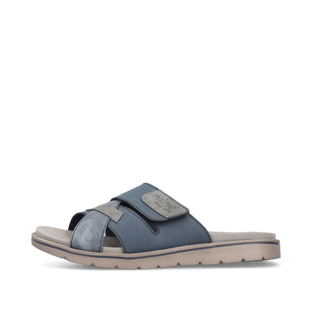 Rieker Men's Mules - Slate Blue
