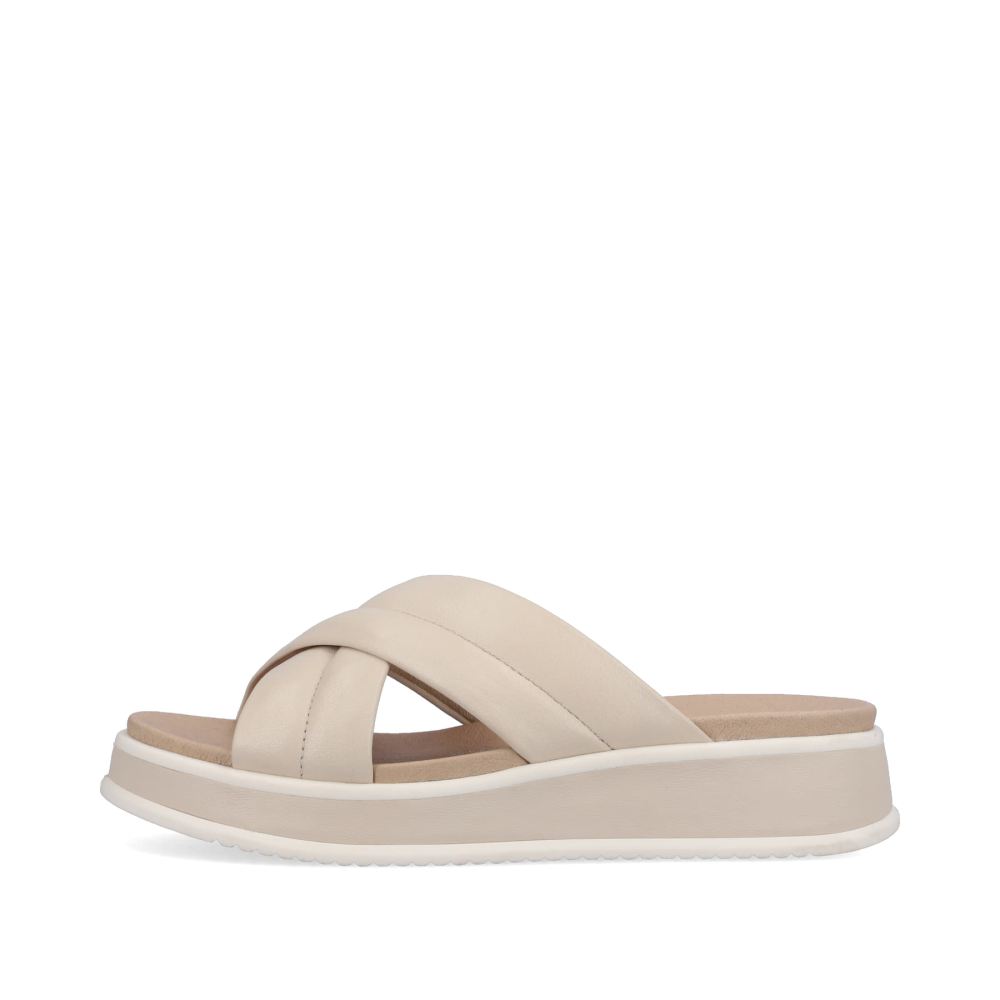 Rieker Evolution Women's Mules - Cream Beige