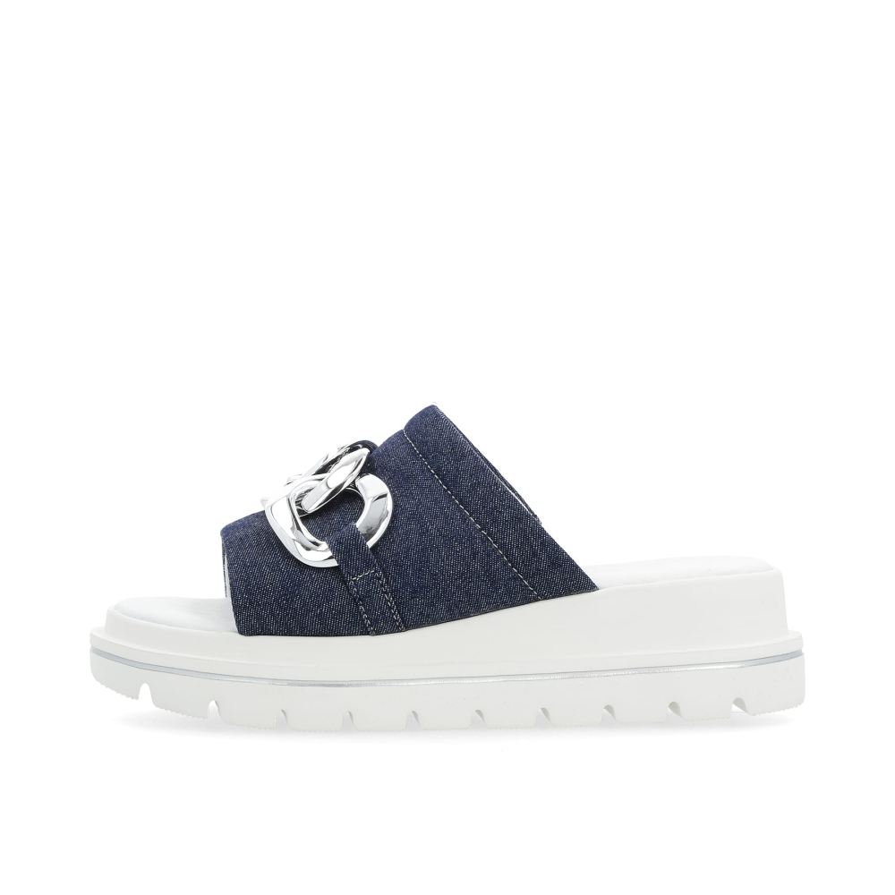 Rieker Evolution Women's Denim Mules