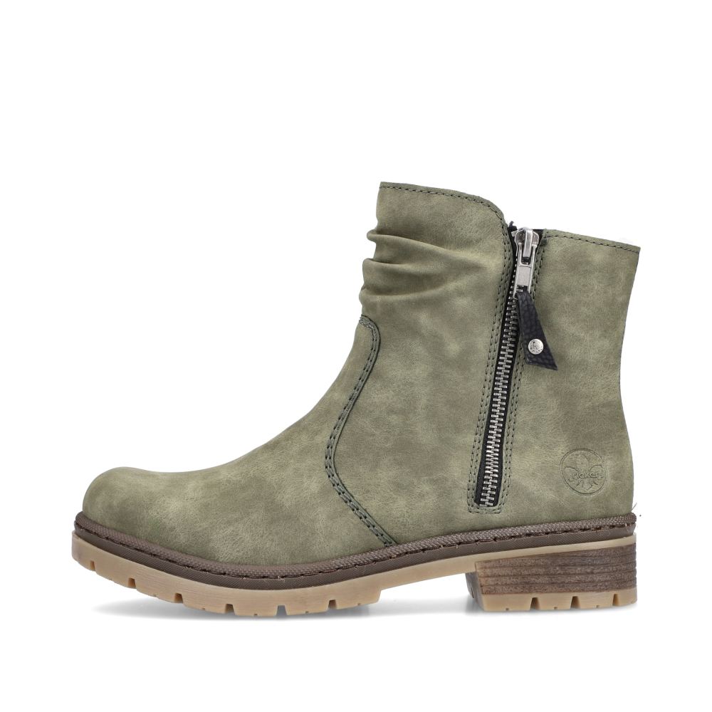 Rieker Women's Ankle Boots - Leaf Green