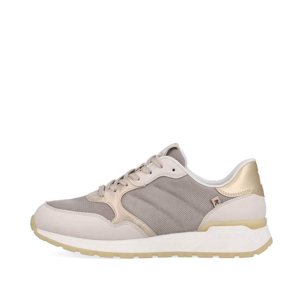 Rieker Evolution Women's Low-Top Sneakers - Clay-Beige - Rock-Grey