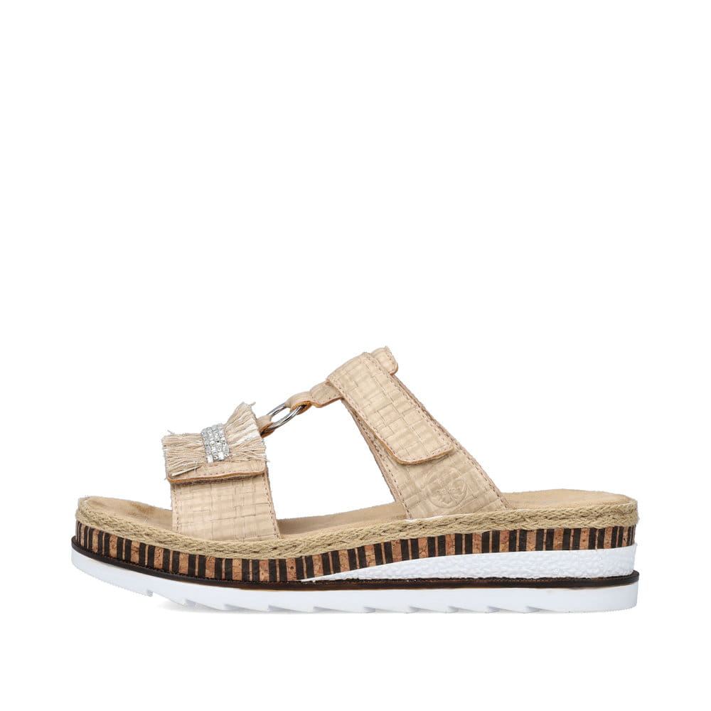 Rieker Women's Mules - Cream Beige