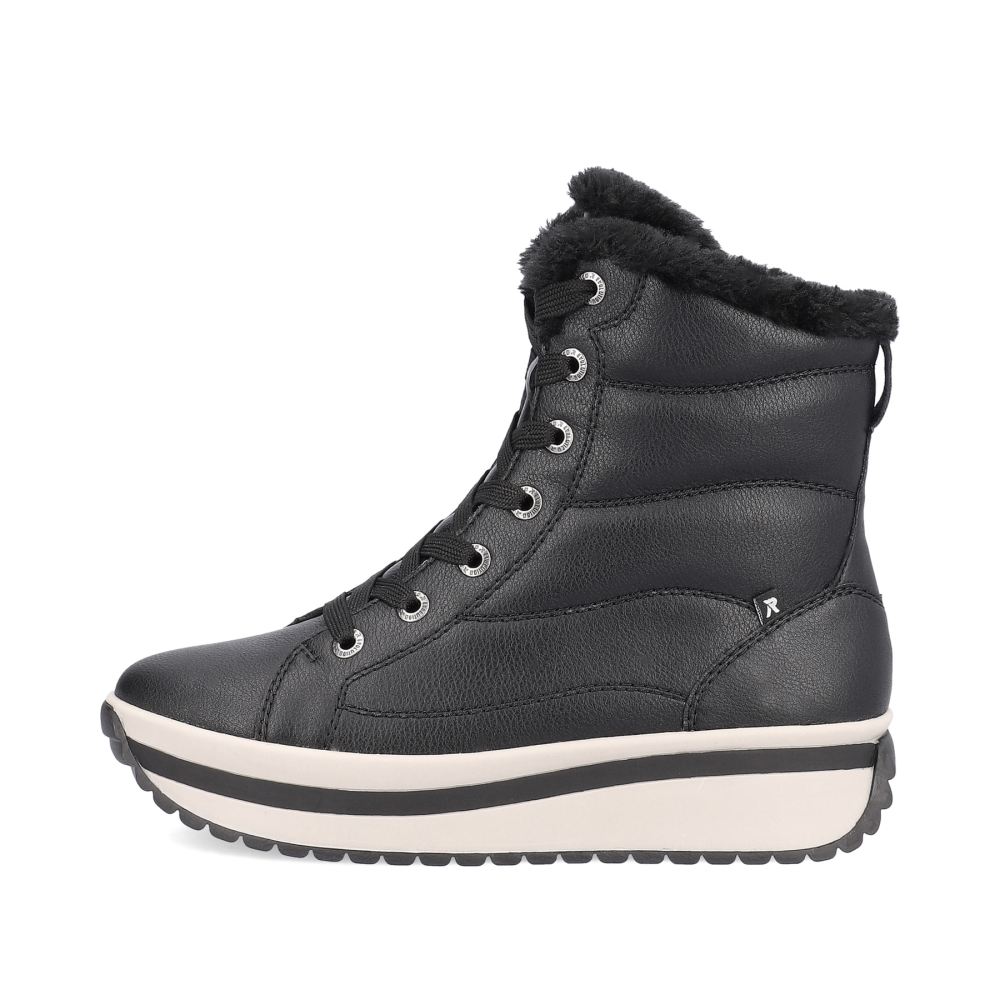 Rieker Evolution Women's Lace-Up Boots - Deep Black