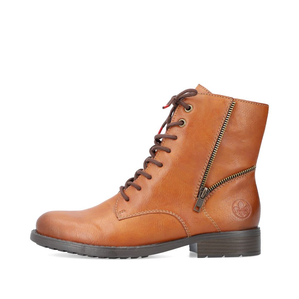 Rieker Women's Lace-Up Boots - Caramel Brown