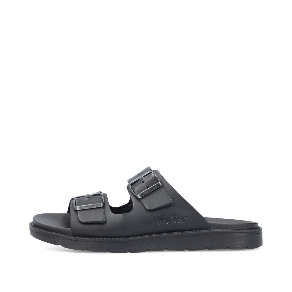 Rieker Men's Mules - Deep Black