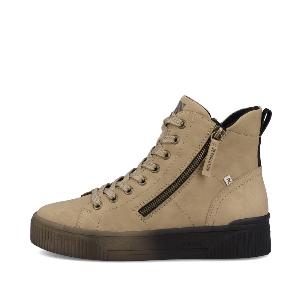 Rieker Evolution Women's High-Top Sneakers - Cinnamon