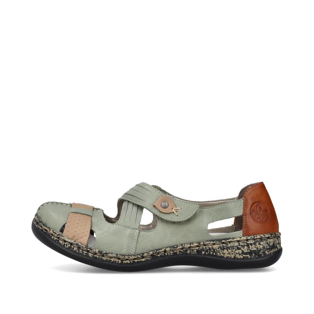 Rieker Women's Ballerinas - Mint Green