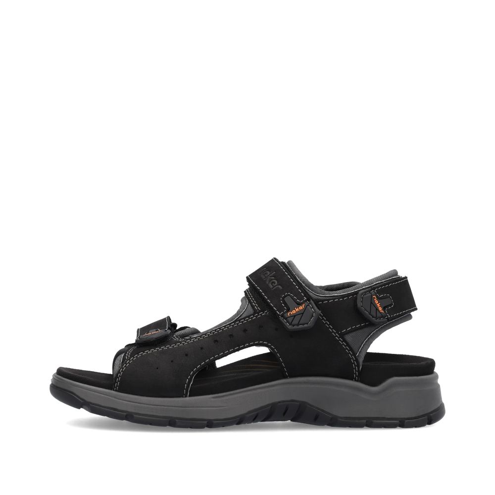 Rieker Men's Trekking Sandals - Night Black