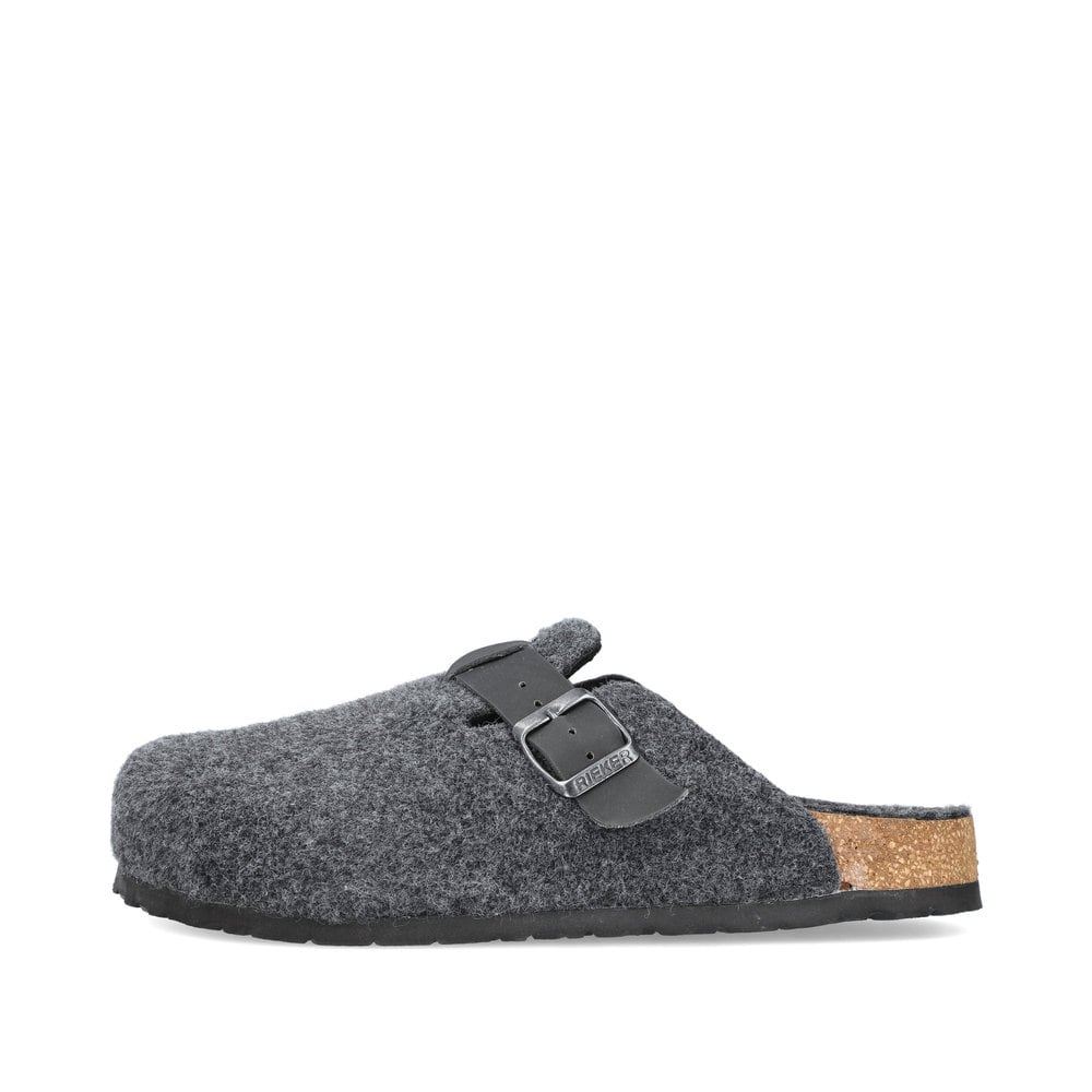 Rieker Men's Clogs Asphalt Gray