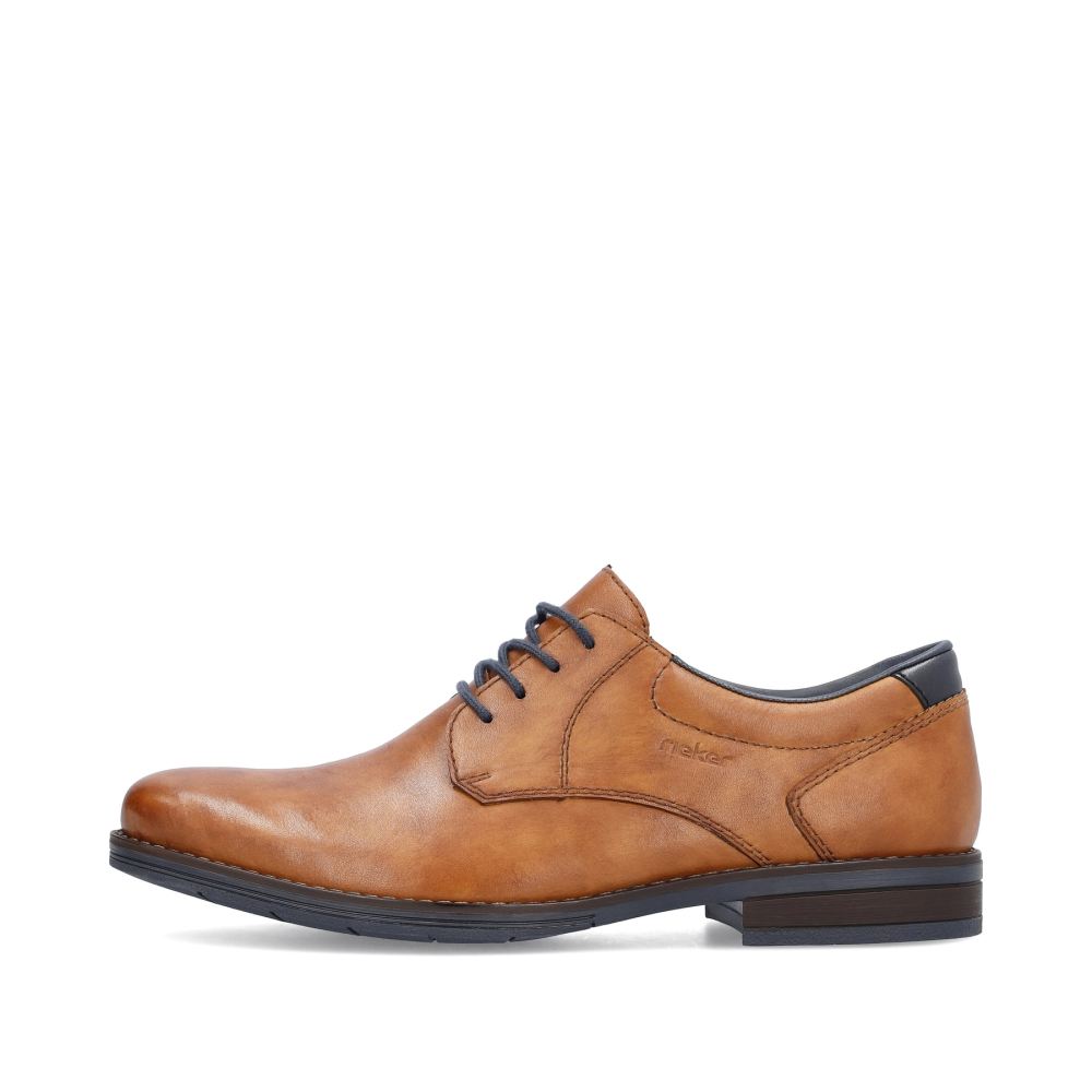 Rieker Men'slace-Up Shoes - Wood Brown