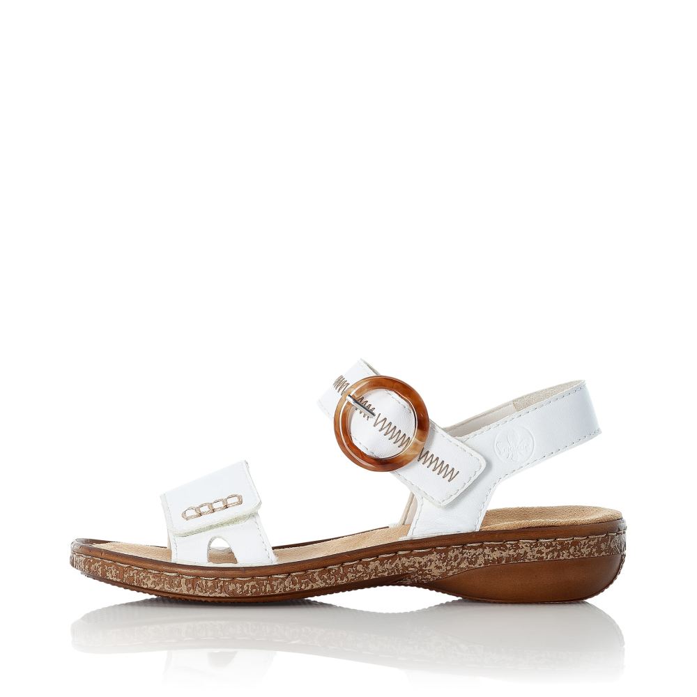 Rieker Women's Strappy Sandals - Pure White
