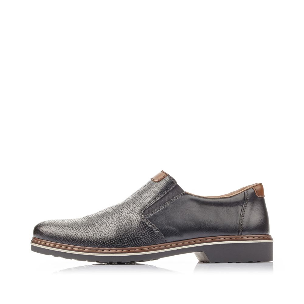 Rieker Men's Slippers - Gloss Black