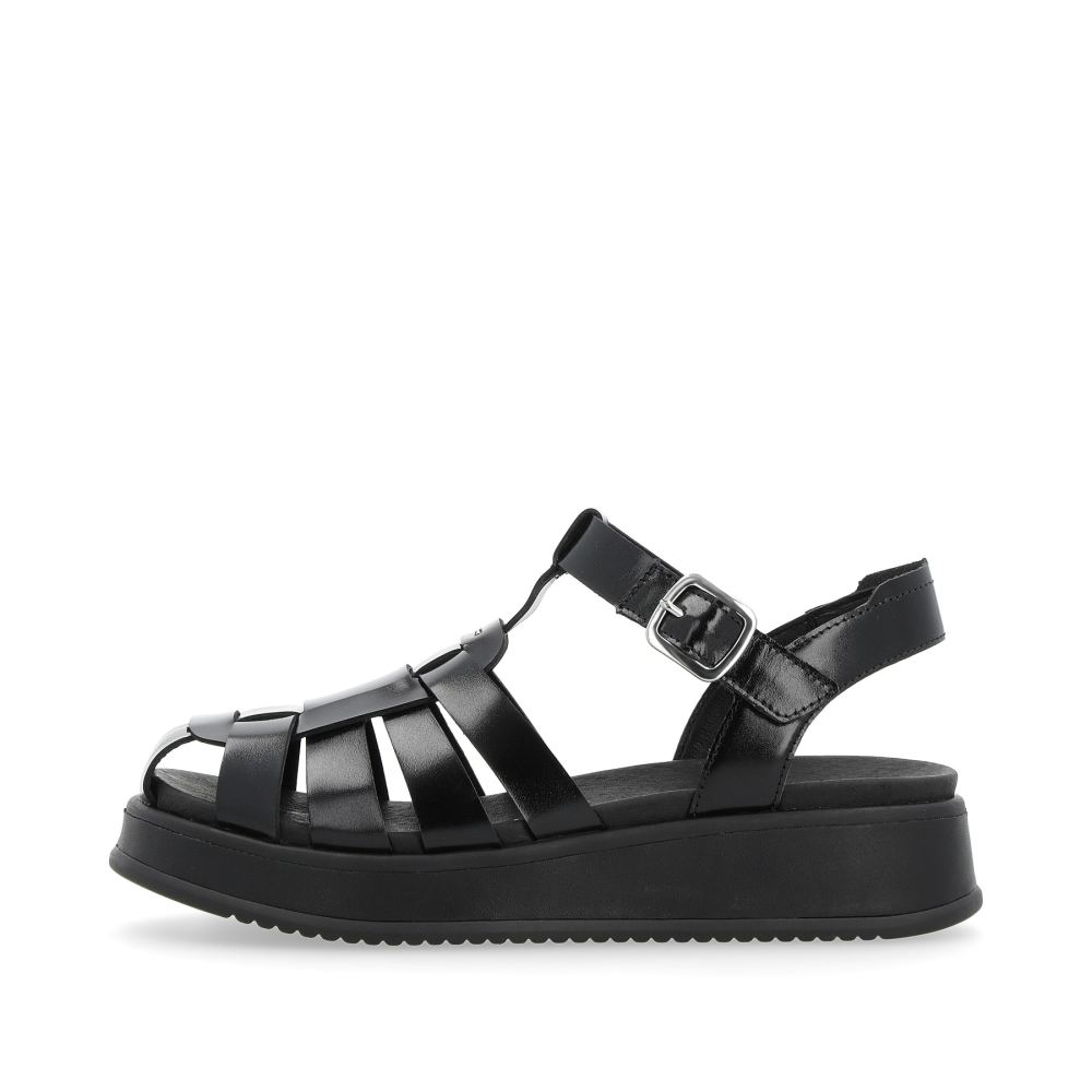Rieker Evolution Women's Strappy Sandals - Black