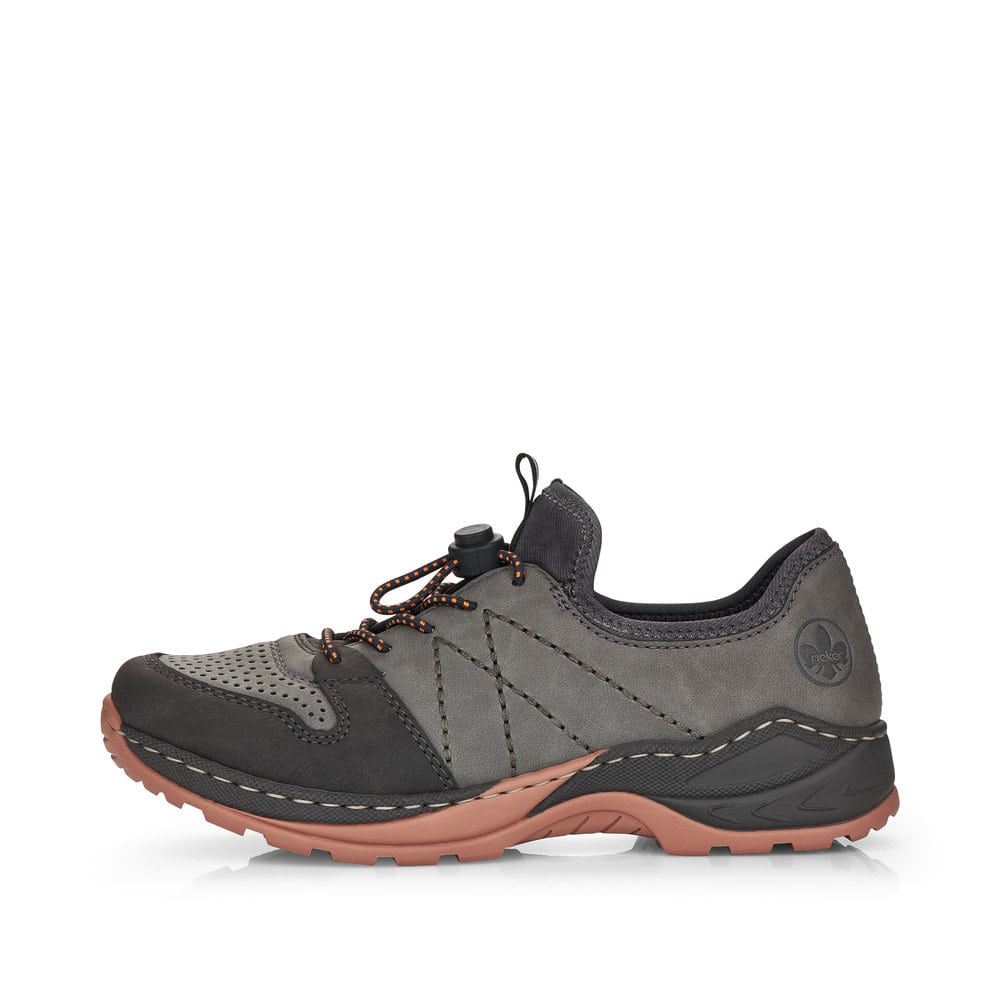 Rieker Women's Slippers - Asphalt Gray