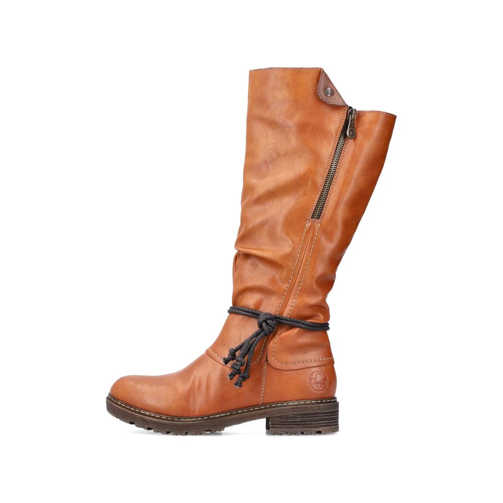 Riekerwomen's High-Shaft Boots - Caramel Brown