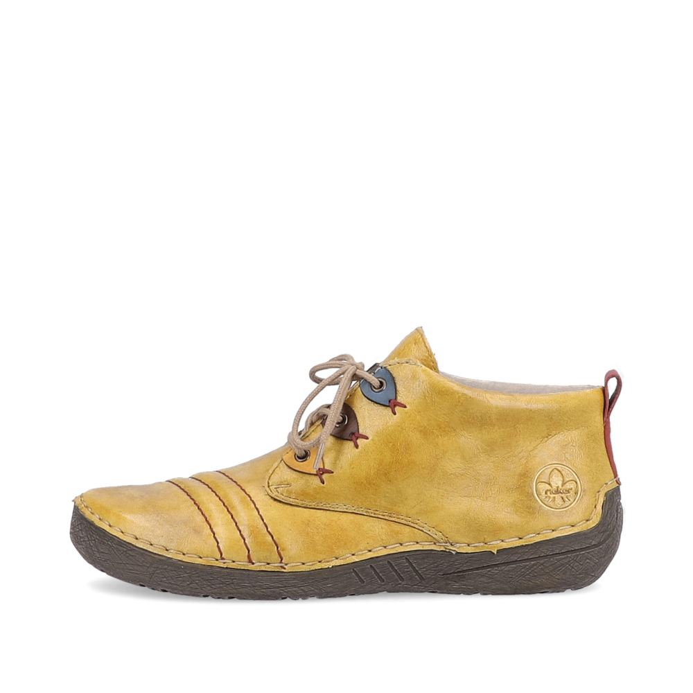 Rieker Women's Lace-Up Boots - Exotic Yellow