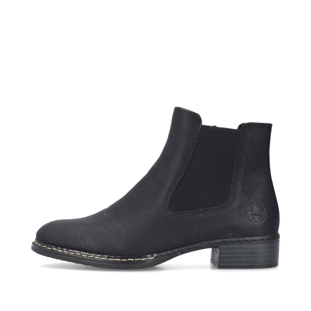 Rieker Women's Chelsea Bootsmidnight Black