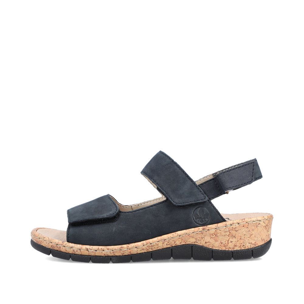 Rieker Women's Strappy Sandals - Pacific Blue
