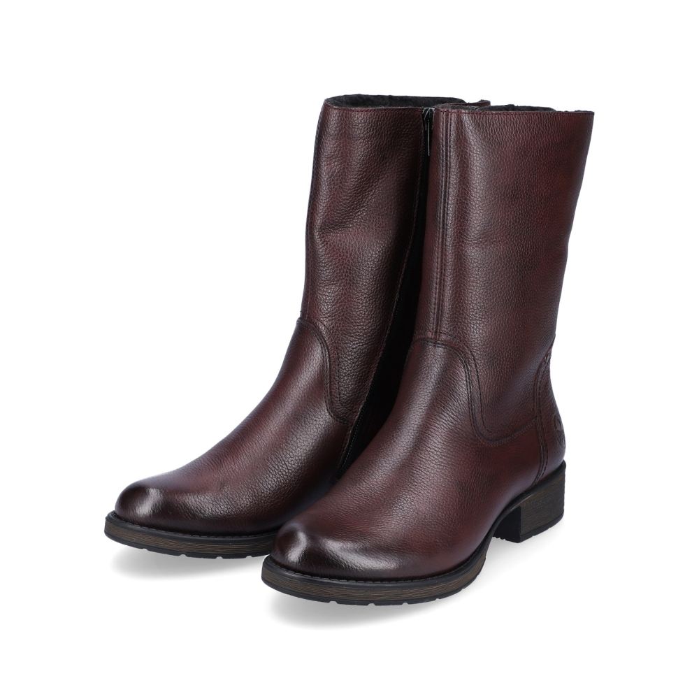 Rieker Women's Short Boots - Burgundy