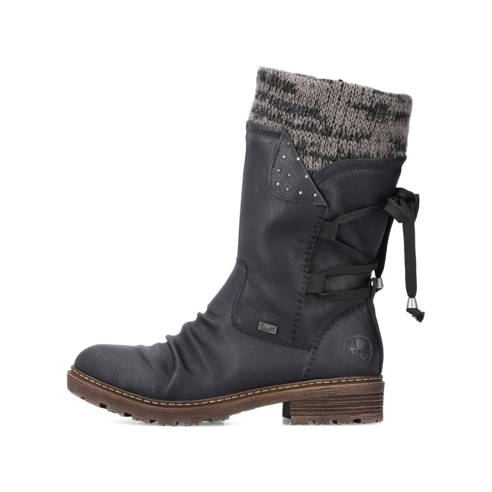 Rieker Women'sshort Boots - Deep Black