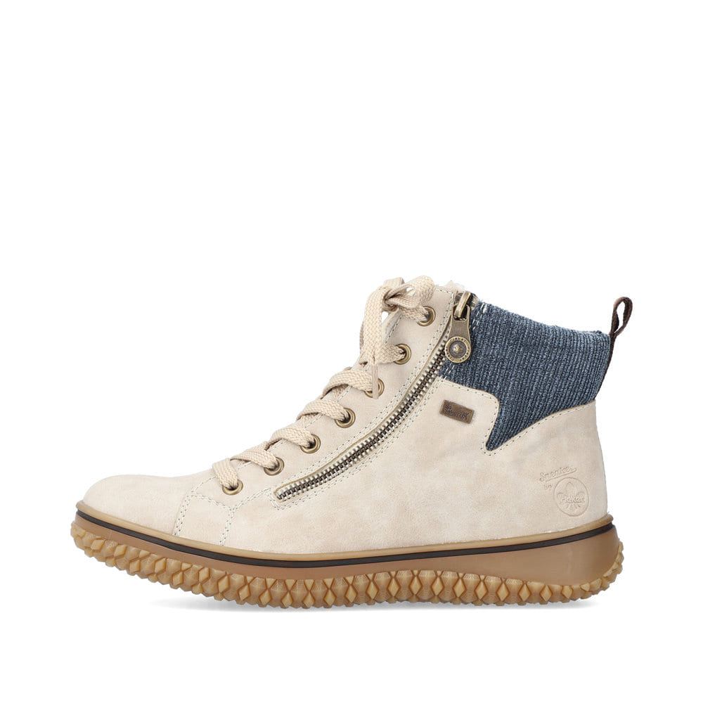 Rieker Women's Lace-Up Boots - Light Beige