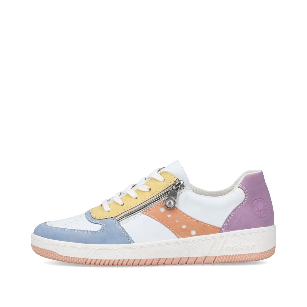 Rieker Women's Low-Top Sneakers - White-Multicolored