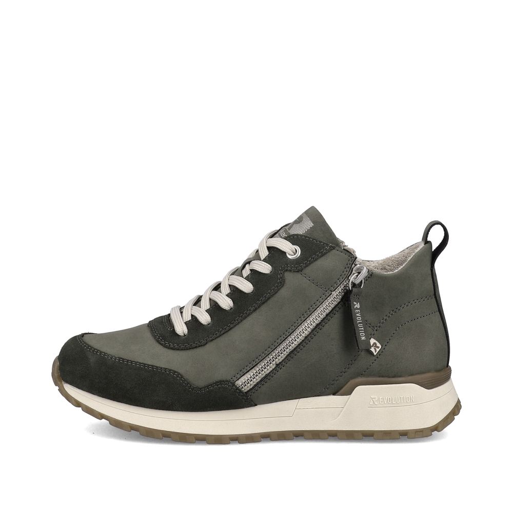 Rieker Evolution Women's High-Top Sneakers - Leaf Green