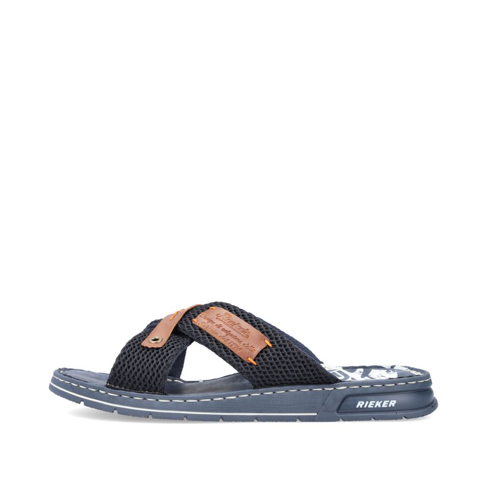 Rieker Men's Mulespacific Blue-Brown
