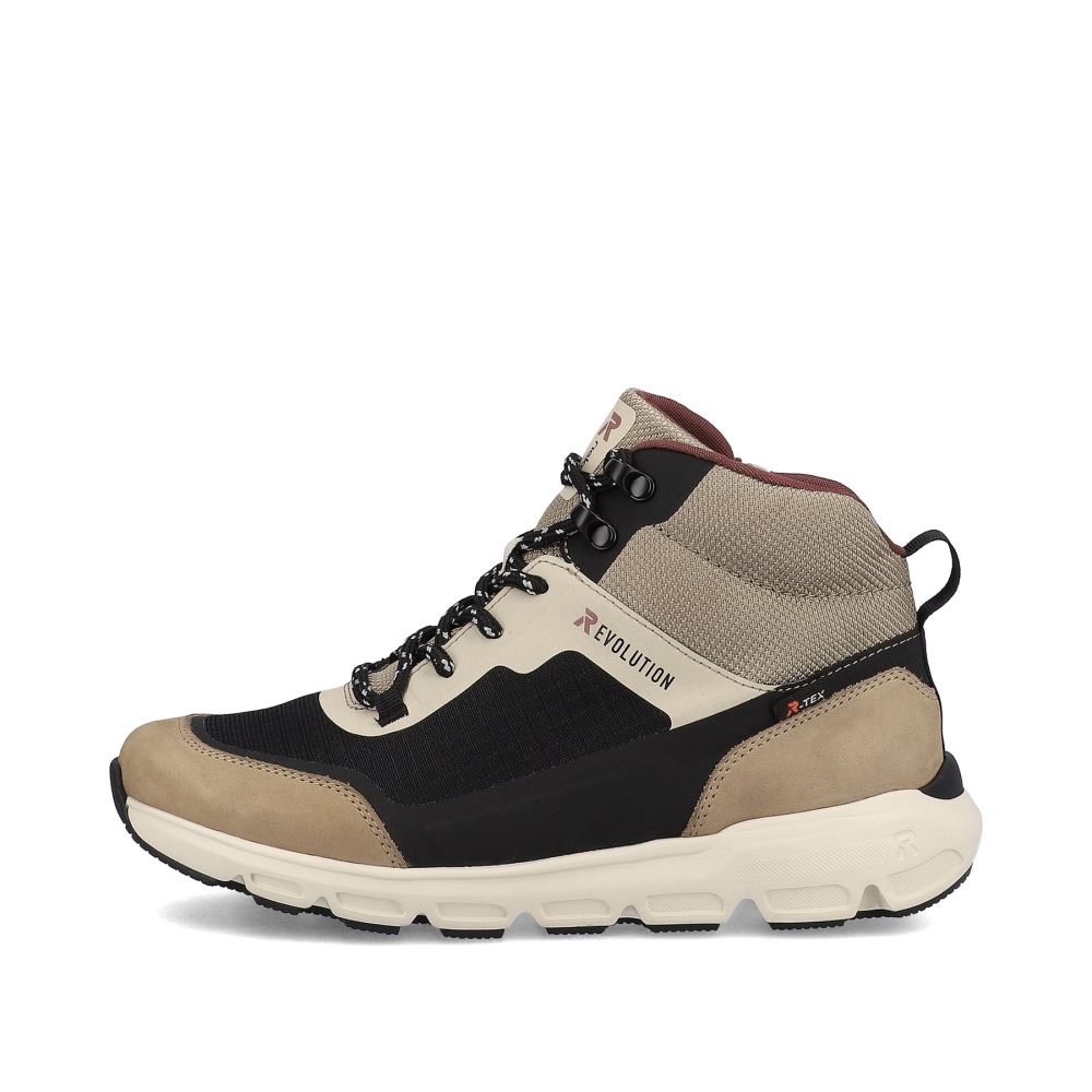 Rieker Evolution Women's High-Top Sneakers - Hazel-Wood Black