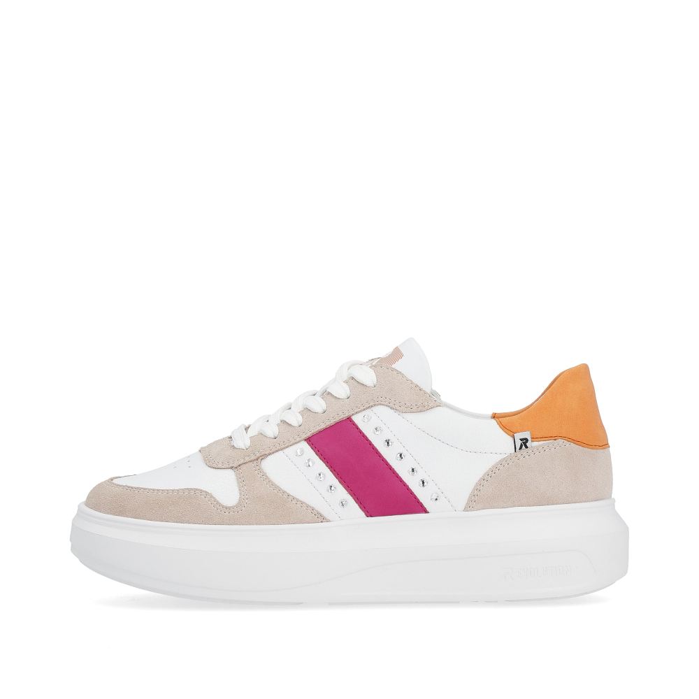 Rieker Evolution Women's Low Sneakers - Pearl-Whitesand-Beige