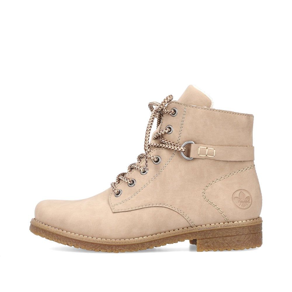 Rieker Women's Lace-Up Boots - Sand Beige