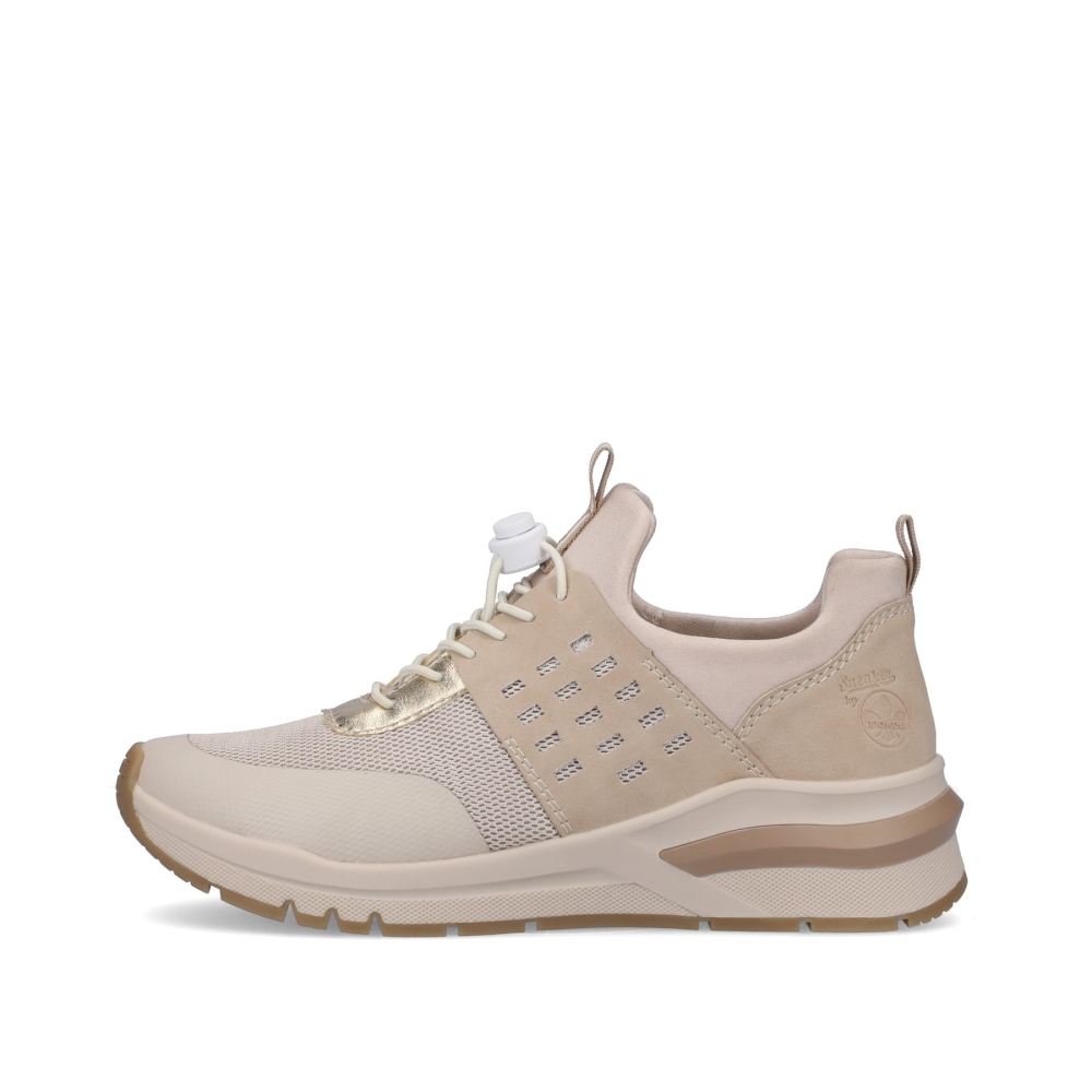 Rieker Women's Slippers - Cream Beige