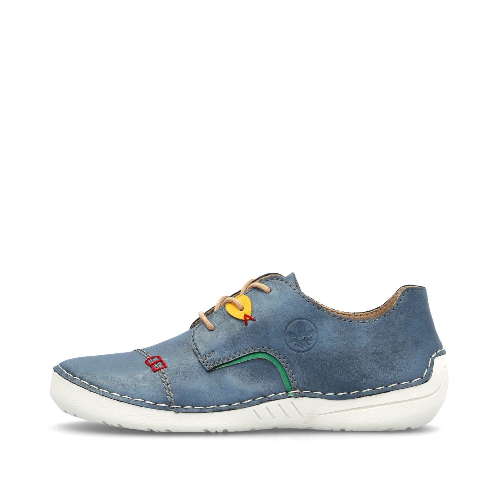 Rieker Women's Lace-Up Shoes - Slate Blue