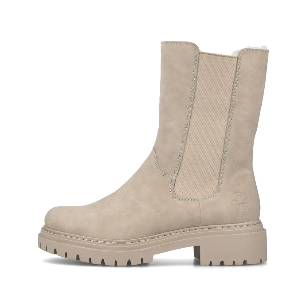 Rieker Women's Chelsea Boots Light Beige
